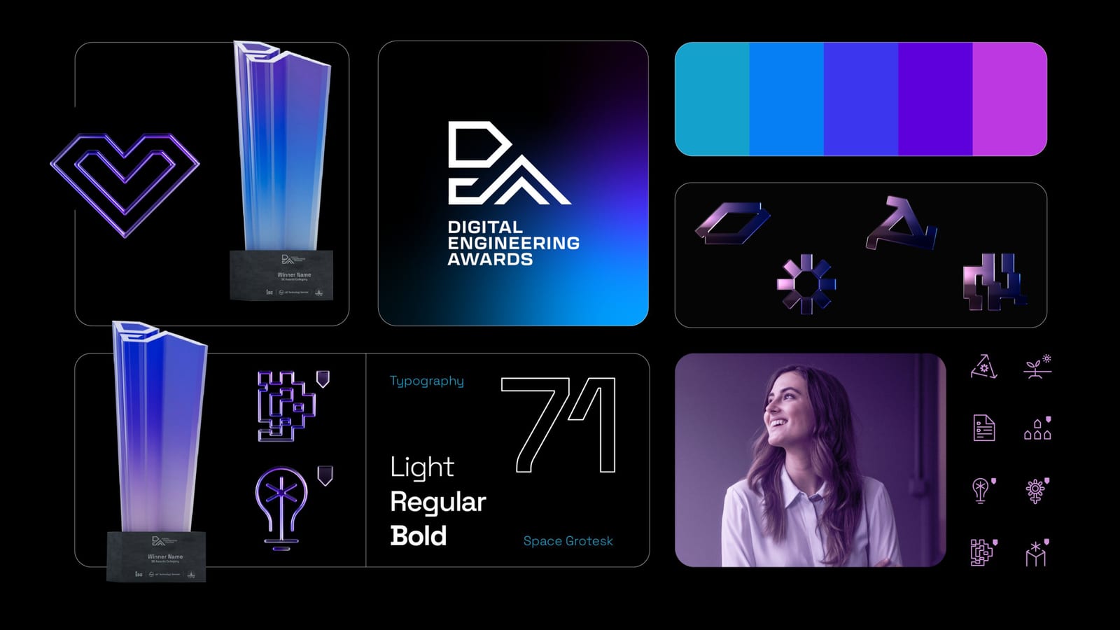 Digital Engineering Awards brand system