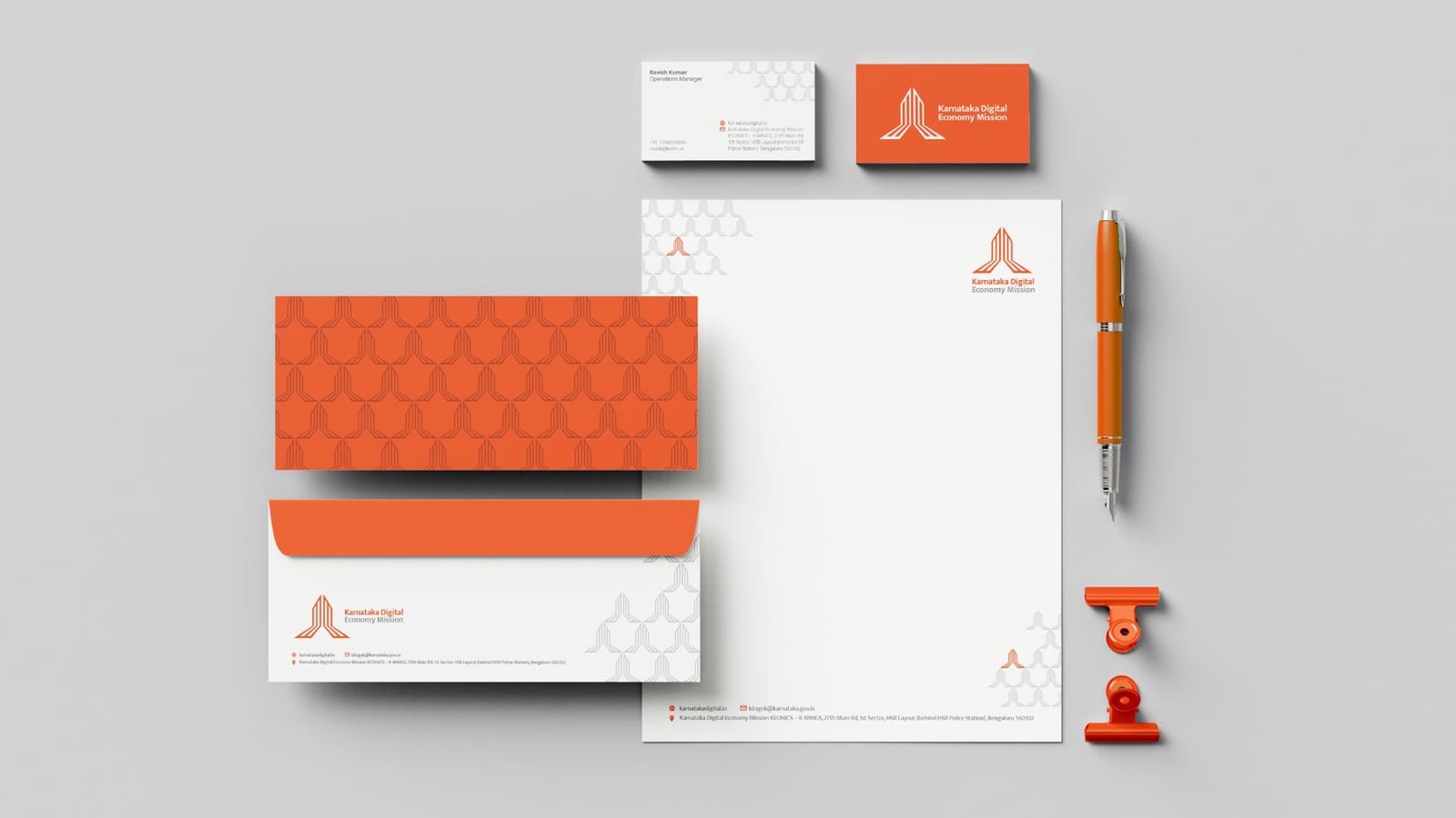 Karnataka Digital Economy Mission stationery branding